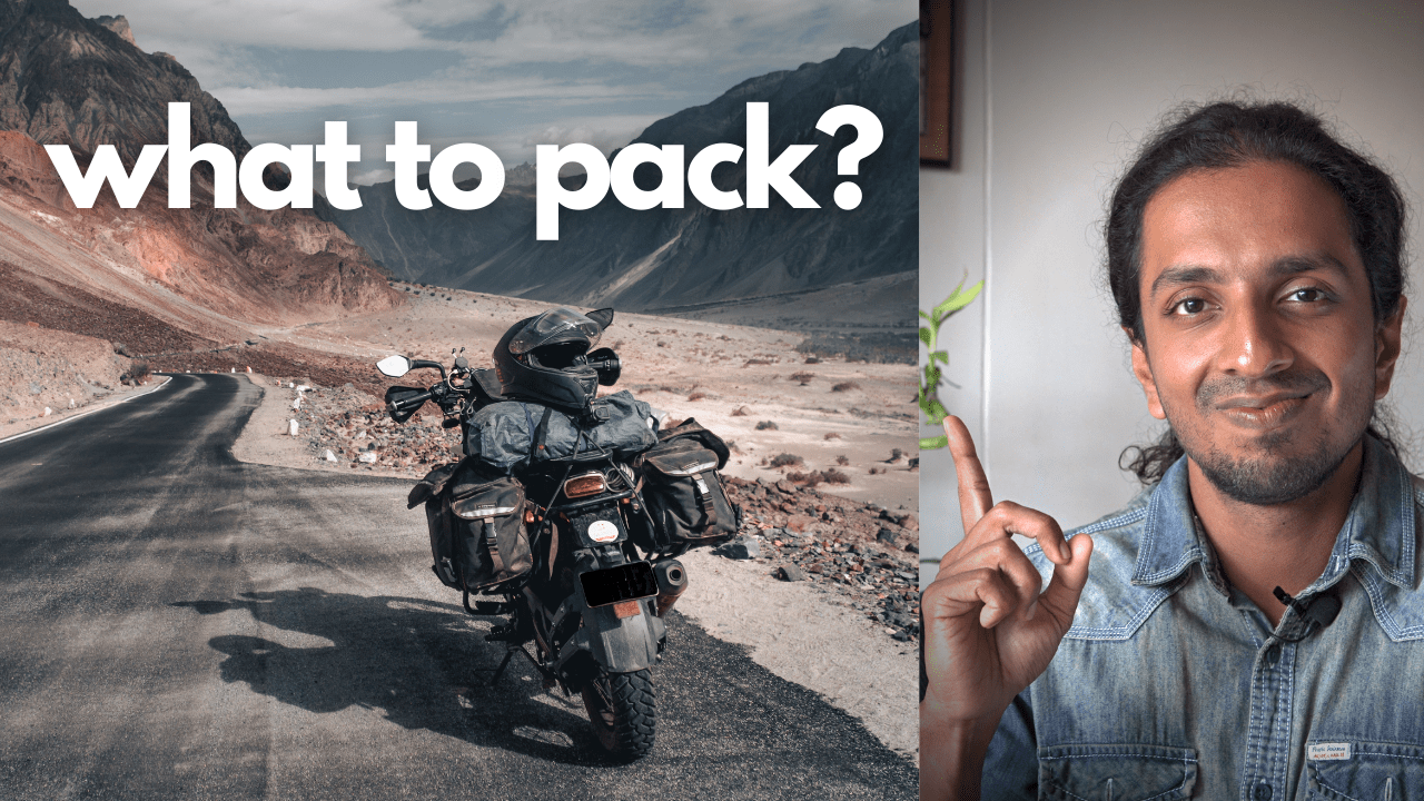 things to carry for a bike trip to ladakh