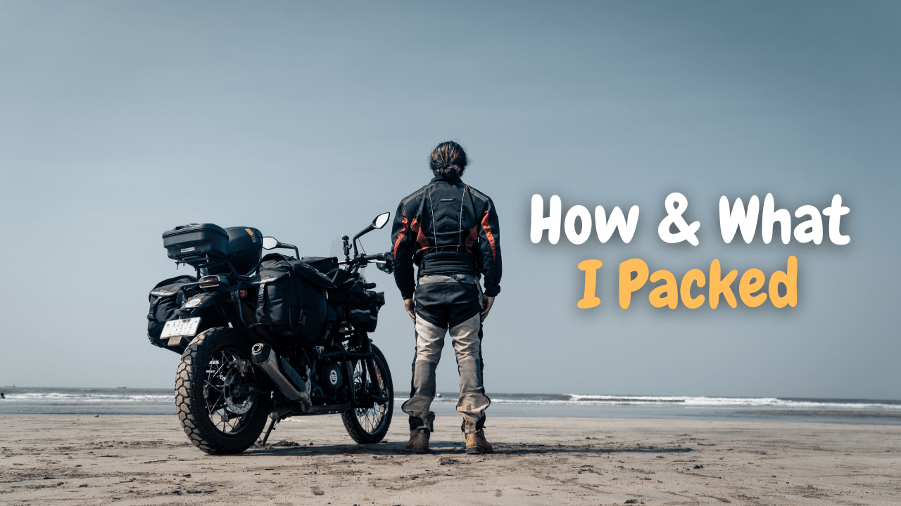 How & What to pack for a long motorcycle ride Trip ro Rann & Rajasthan Day 0 Himalayan