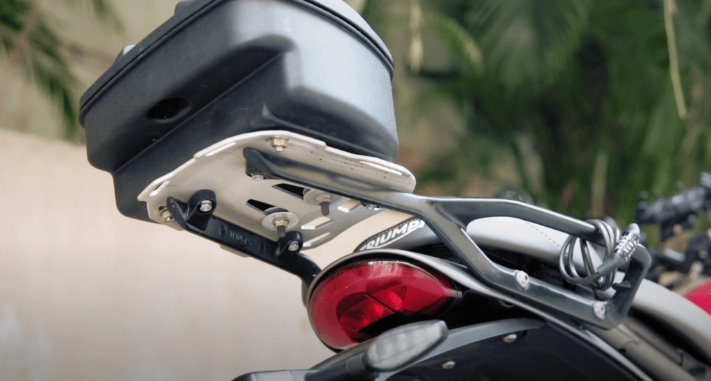 Triumph Luggage rack touring accessories triumph scrambler 400X