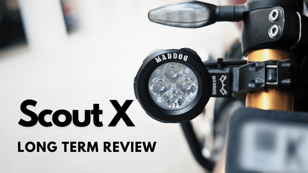 Maddog Scout X on the Triumph Scrambler 400 X Pros and Cons A long term review