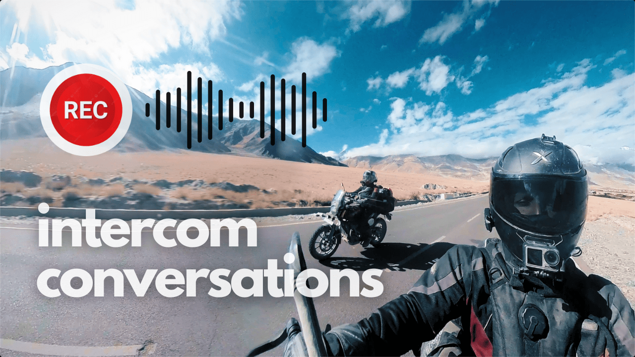 How to record your helmet intercom conversations for motovlogging